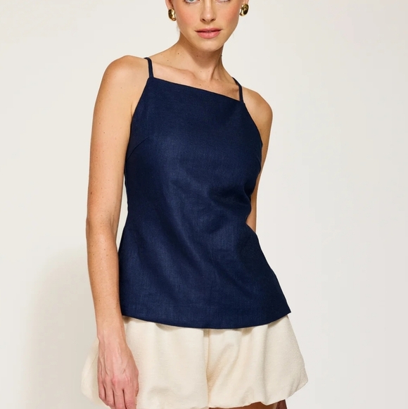 Line & Dot Bundle ELINE APRON TOP & The Tate: Double Waistband Shorts. Size Smal - Picture 4 of 9